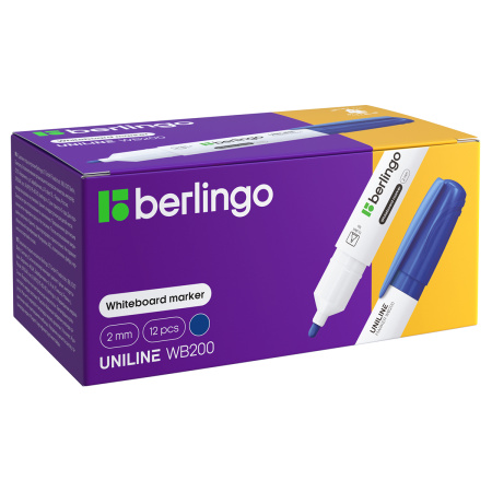 Маркер для белых досок Berlingo "Uniline WB200" синий, пулевидный, 2мм PM6213 117145 - МСК «Форвард»