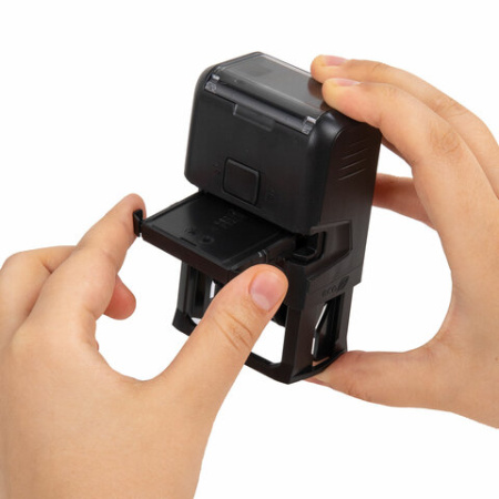 Датер со свободным полем, оттиск 41 х 24 мм, синий, TRODAT 4750 PRINTY 4.0, корпус черный, 141304 238360 - МСК «Форвард»