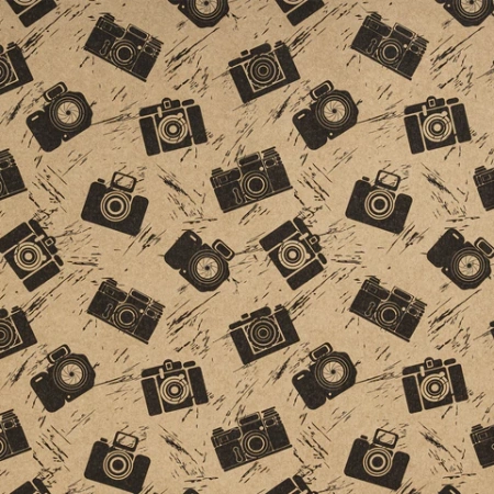 Бумага упаковочная крафтовая НАБОР 3 шт., "Kraft Casual", 70х100 см, 3 дизайна, ЗОЛОТАЯ СКАЗКА, 592063 - МСК «Форвард»