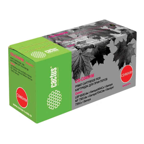 Картридж лазерный CACTUS (CS-046HM) для CANON LBP-653Cdw/654Cx/MF732Cdw, пурпурный, ресурс 5000 стр 362988 ПОД ЗАКАЗ 8 ДНЕЙ