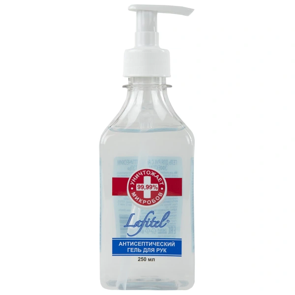 Антисептик-гель для рук (спирт 68%) 250мл LAFITEL (Лафитель), Алоэ, 095-006 606656 Честный знак!