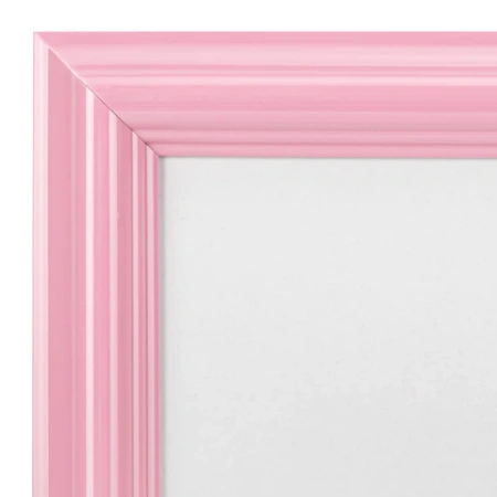 Рамка 21х30 см небьющаяся, багет 17,5 мм, пластик, BRAUBERG "Colorful", розовая, 391248 - МСК «Форвард»
