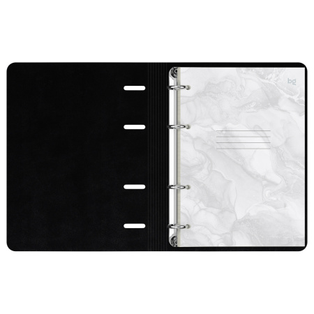 Тетрадь на кольцах А5, 120л., кожзам, BG "Мрамор", иск. кожа, тиснение фольгой 367480 - МСК «Форвард»