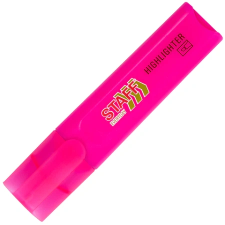 Текстовыделитель STAFF "EVERYDAY HL-720", РОЗОВЫЙ, линия 1-5 мм, скошенный наконечник, 152554 - МСК «Форвард»