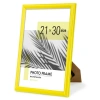 Рамка 21х30 см небьющаяся, багет 17,5 мм, пластик, BRAUBERG "Colorful", желтая, 391246 - МСК «Форвард»