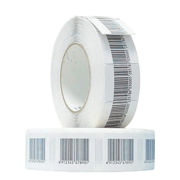 Этикетки самоклеящиеся противокражные РАДИОЧАСТОТНЫЕ, 40х40мм, ложный штрих-код, рулон 1000шт 291061