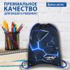 Мешок для обуви BRAUBERG PREMIUM, карман, подкладка, светоотражайка, 43х33 см, Digital lava, 272426 - МСК «Форвард»