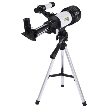 Телескоп рефрактор астрономический настольный, увеличение 150х, объектив 70 мм, фокус 300 мм, видоискатель, BRAUBERG KIDS 70300, 391397 - МСК «Форвард»