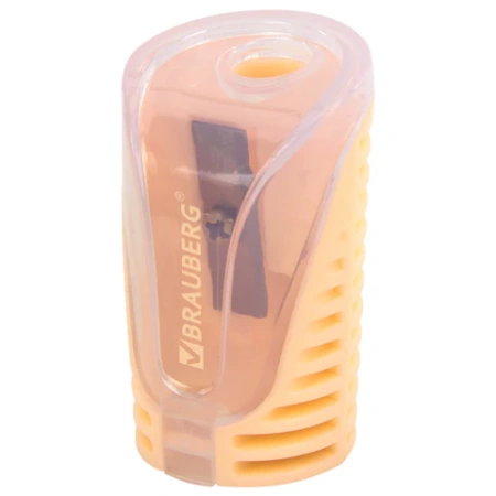 Точилка с контейнером BRAUBERG "CELL PASTEL", пастельные цвета ассорти, 272503 - МСК «Форвард»