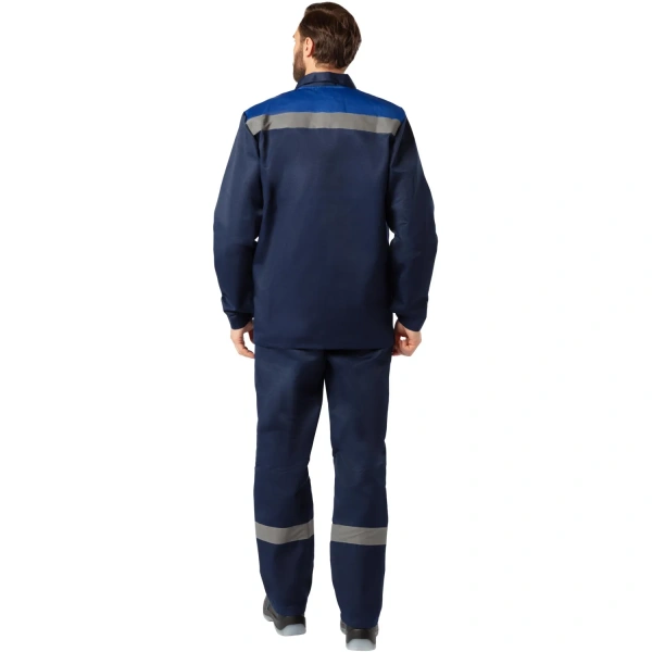 Костюм рабочий летний мужской л16-КБР с СОП синий/васильковый (размер 112-116 (56-58), рост 158-164) 1909481 - МСК «Форвард»