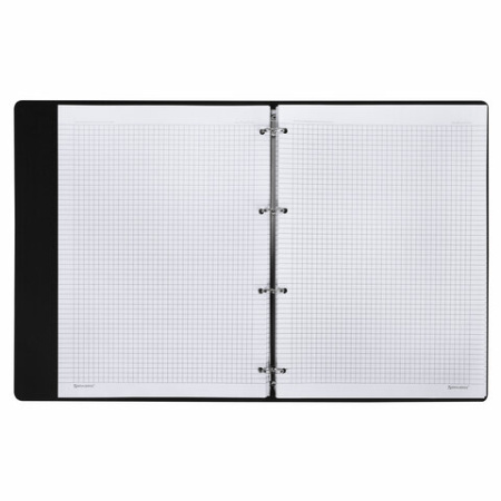 Тетрадь на кольцах БОЛЬШАЯ А4 (240х310 мм), 120 л., под кожу, BRAUBERG VISTA, "Туман", 404515 - МСК «Форвард»