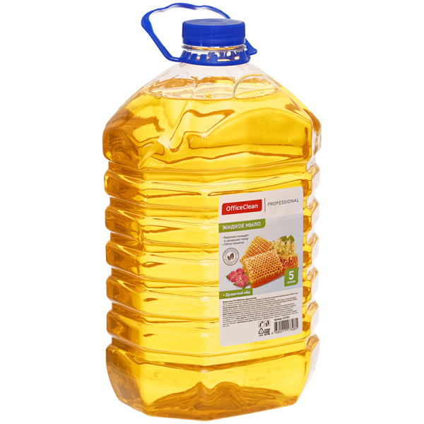Мыло жидкое OfficeClean Профессиональное "Душистый мед", ПЭТ, 5л 257291/П - МСК «Форвард»