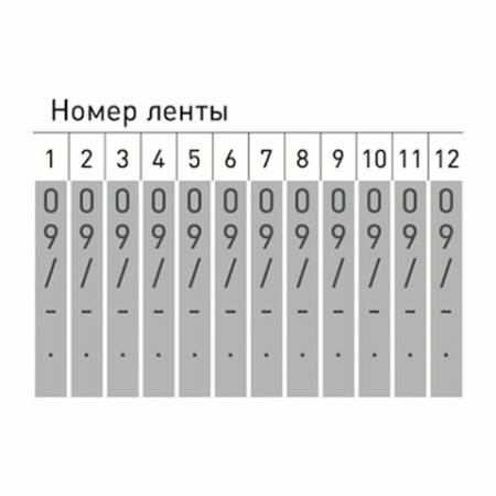 Нумератор ручной ленточный, 12 разрядов, оттиск 62 х5 мм, TRODAT 15512, 54905 238374 - МСК «Форвард»