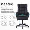Кресло офисное BRABIX "Bliss MS-004", 6 массажных модулей, экокожа, черное, 532522 - МСК «Форвард»