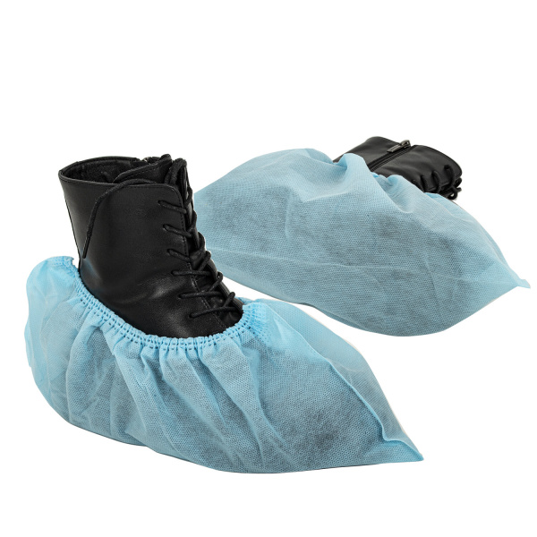 Бахилы из спанбонда низкие КОМПЛЕКТ 50 штук (25 пар), 42 г/м2 ГЕКСА 630950