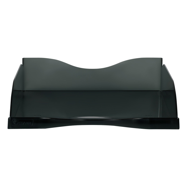 Лоток для бумаг горизонтальный СТАММ "Тропик", тонированный черный ЛТГ-30869 351655 - МСК «Форвард»