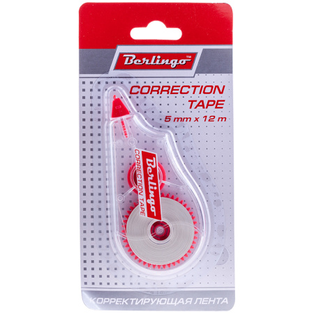 Корректирующая лента Berlingo, 5мм*12м, блистер, европодвес FKs_12051 184408 - МСК «Форвард»