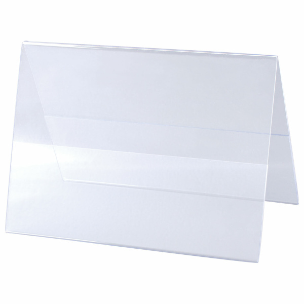 Табличка информационная 210х150мм (домик), настол, двусторон, оргстекло, в защ.плён, BRAUBERG,290425