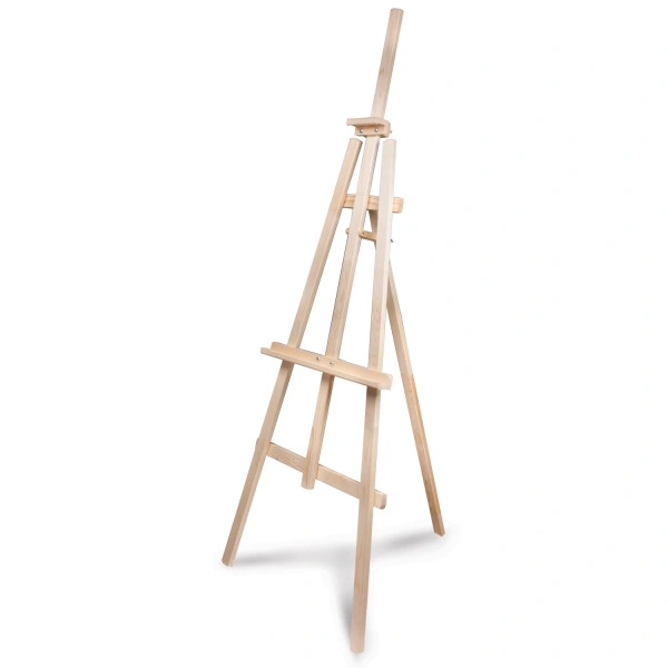 Мольберт напольный "Ученический", р-р полок 130см, угол 50-90°, в собр.виде 66х183х88см, 75002-1 750 190425