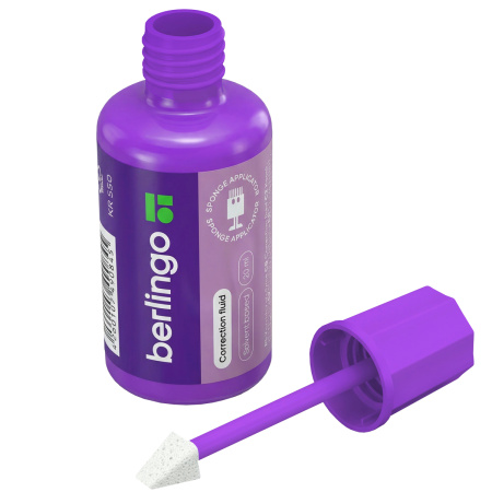Корректирующая жидкость Berlingo, 20мл, на химической основе, с губчатым аппликатором KR 550 256293 - МСК «Форвард»