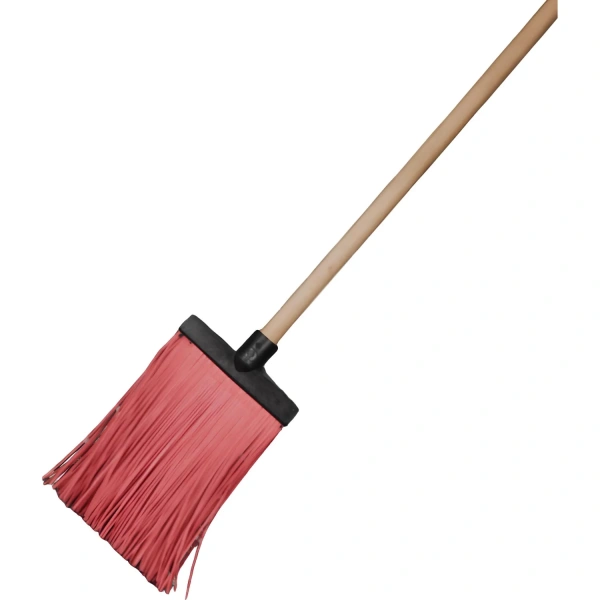 Метла уличная плоская пластиковая 20x26 см с черенком 120 см  2011001