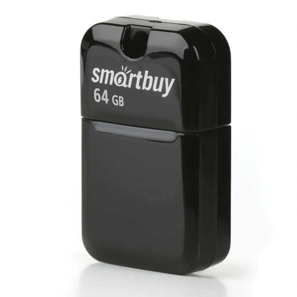 Флеш-диск 64GB SMARTBUY Art USB 2.0, черный, SB64GBAK 513611
