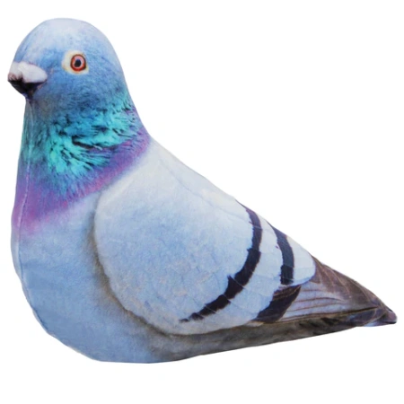 Игрушка мягкая "ГОЛУБЬ", ткань вельбоа, 28х17 см, WOOZOO (ВУЗУ), 666678 - МСК «Форвард»