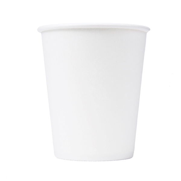Стакан одноразовый бумажный 180мл, КОМПЛЕКТ 80шт., односл., белые, х/г, ФОРМАЦИЯ, HB72-205-0000  606193