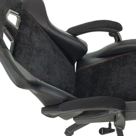 Кресло компьютерное BRABIX "Striker GM-121", синхромеханизм, 2 подушки, экокожа/велюр, черное, 532962 минпромторг - МСК «Форвард»