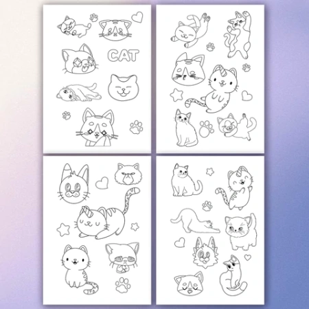 Стикербук РАСКРАСЬ И НАКЛЕЙ А5, 16 листов, 120 стикеров, на гребне, BRAUBERG, "Котики", 666048 - МСК «Форвард»