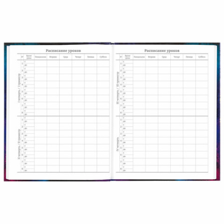 Дневник 5-11 класс 48 л., твердый, BRAUBERG, глянцевая ламинация, с подсказом, "Space cat", 106865 - МСК «Форвард»