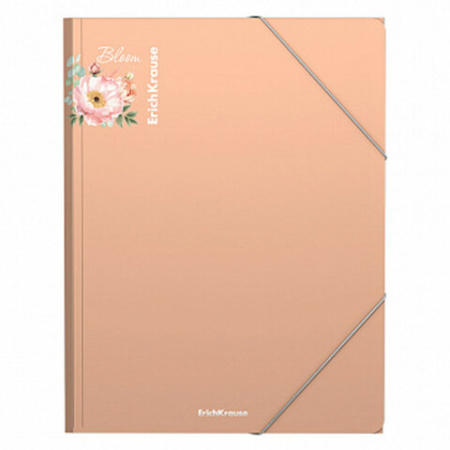 Папка на резинках ERICH KRAUSE "Matt Pastel Bloom", до 300 листов, ассорти, 600 мкм, 61202 272940 - МСК «Форвард»