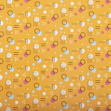 Бумага упаковочная мелованная НАБОР 3 шт., "Memphis", 70х100 см, 3 дизайна, ЗОЛОТАЯ СКАЗКА, 592067 - МСК «Форвард»