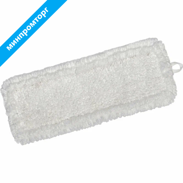 Насадка МОП для швабры-флаундера (плоской) Кадыйская мануфактура микрофибра 40x13 см белая (петлевой) ТВ-11/11 568822 минпромторг