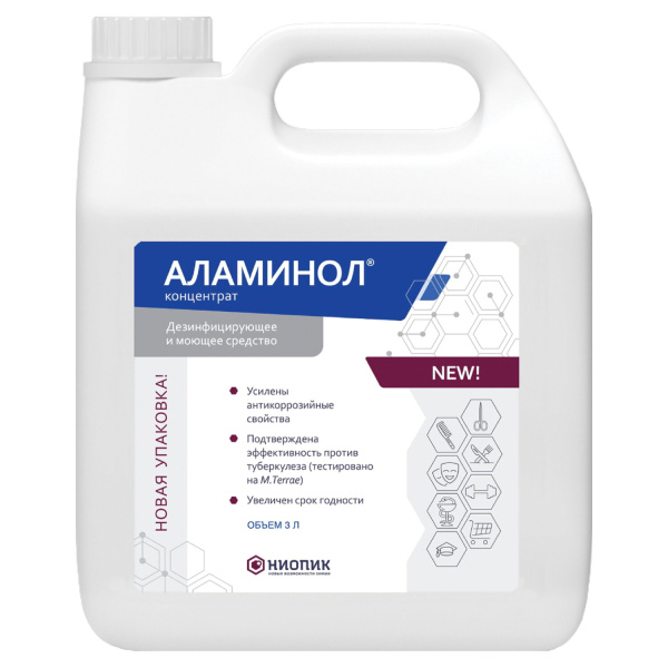 Средство дезинфицирующее 3л АЛАМИНОЛ, концентрат, 601595 ЧЕСТНЫЙ ЗНАК!