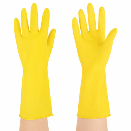 Перчатки МНОГОРАЗОВЫЕ латексные "Для деликатной уборки", размер M (средний), вес 26 г, KOMFI, DGL017L 700895 - МСК «Форвард»