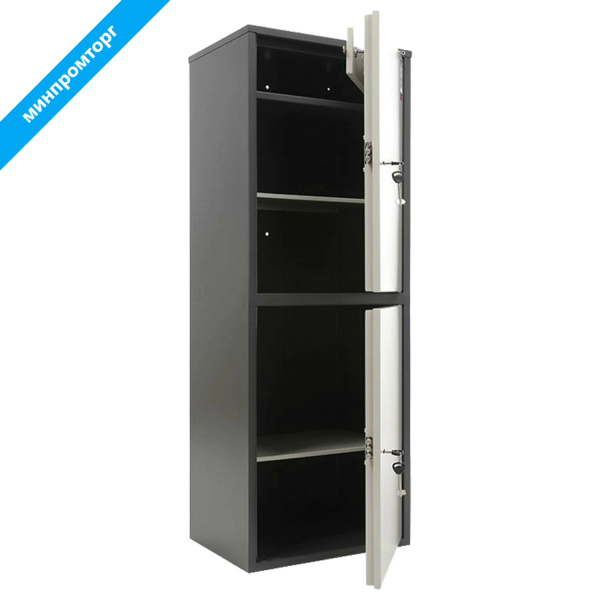 Шкаф металлический для документов AIKO "SL-125/2Т" ГРАФИТ, (в1252*ш460*г340мм;31кг), S10799132502 291197