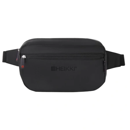 Сумка на пояс HEIKKI RIO (ХЕЙКИ) регулируемый ремень, черная, 28х16х9 см, 273886 - МСК «Форвард»