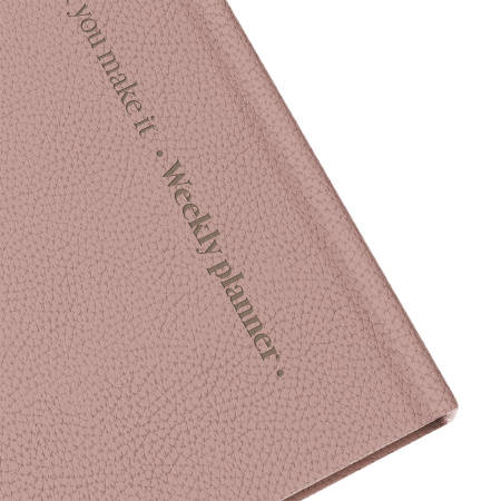 Еженедельник недатированный, B5, 64л., твердый переплет, кожзам, BG "Palm. Ecru pink", розовый 371695 - МСК «Форвард»