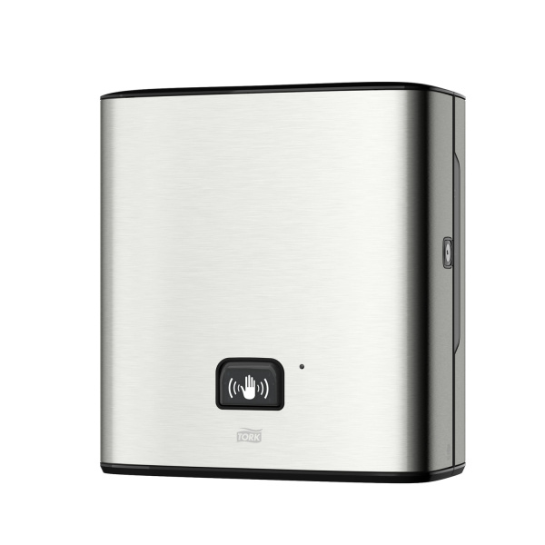 Диспенсер для полотенец СЕНСОРНЫЙ TORK (Система H1) Matic, в рулонах, (батар.R20) металлич., 460001 602932