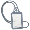 Бейдж вертикальный для пропуска и ID-карт, СИЛИКОНОВЫЙ, 85х54 мм, шнурок 42 см, серый, BRAUBERG, 238905 - МСК «Форвард»