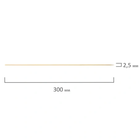 Шпажки-шампуры для шашлыка бамбуковые 30 см, 100 штук, КП, 117225 700662 - МСК «Форвард»
