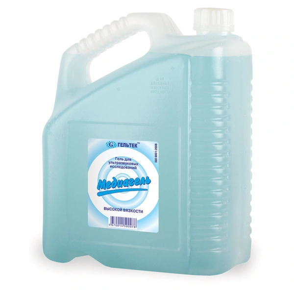 Гель для УЗИ 5кг ГЕЛЬТЕК МЕДИАГЕЛЬ высокой вязкости, цветной, 630087