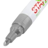 Маркер-краска лаковый (paint marker) 2-4 мм, СЕРЕБРИСТЫЙ, НИТРО-ОСНОВА, STAFF PROFIT, для любых поверхностей, 152580 - МСК «Форвард»