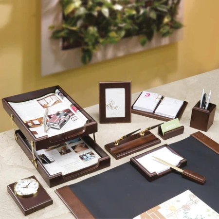 Набор подарочный настольный BESTAR "Artemis" из дерева, 10 предметов, цвет "орех", 236357 - МСК «Форвард»