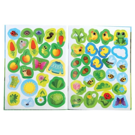 Книжка с наклейками "НАКЛЕЙКИ МАЛЫШАМ", ассорти, КОМПЛЕКТ 12ШТ 162х215 мм, 16 страниц, УМКА 691214 - МСК «Форвард»