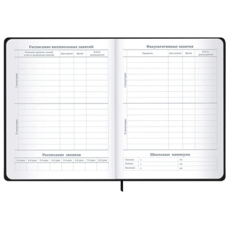 Дневник 1-11 класс 48 л., твердый, BRAUBERG, матовая ламинация, резинка, закладка-ляссе, с подсказом, "Элементы", 107242 - МСК «Форвард»