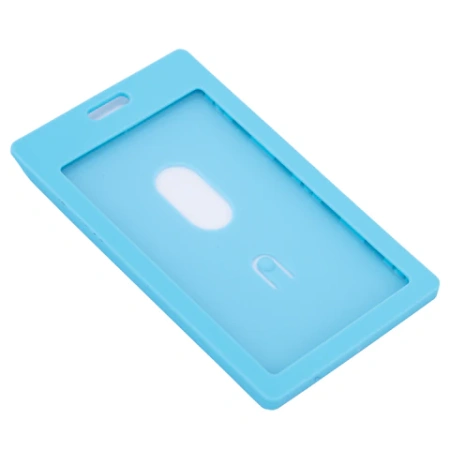 Бейдж вертикальный (90х54 мм) АССОРТИ, голубой, красный, салатовый, оранжевый, BRAUBERG ULTRA COLOR, 238821 - МСК «Форвард»