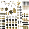 Шары новогодние ёлочные "Black&Gold", НАБОР 130 предметов, черный/золото, пластик, ЗОЛОТАЯ СКАЗКА, 592183 - МСК «Форвард»