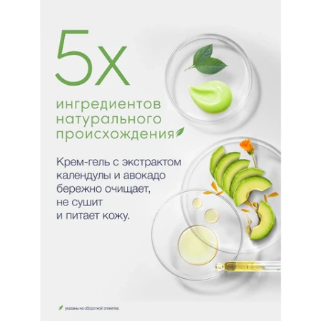 Крем-гель для душа 250 мл, ДАВ "Масло авокадо и экстракт календулы", питательный 609834 - МСК «Форвард»